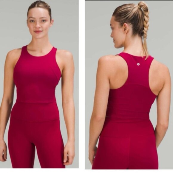 Lululemon Invigorate Training Tank Top Cropped 2022 Support Bra Stretch Everlux - Picture 1 of 14